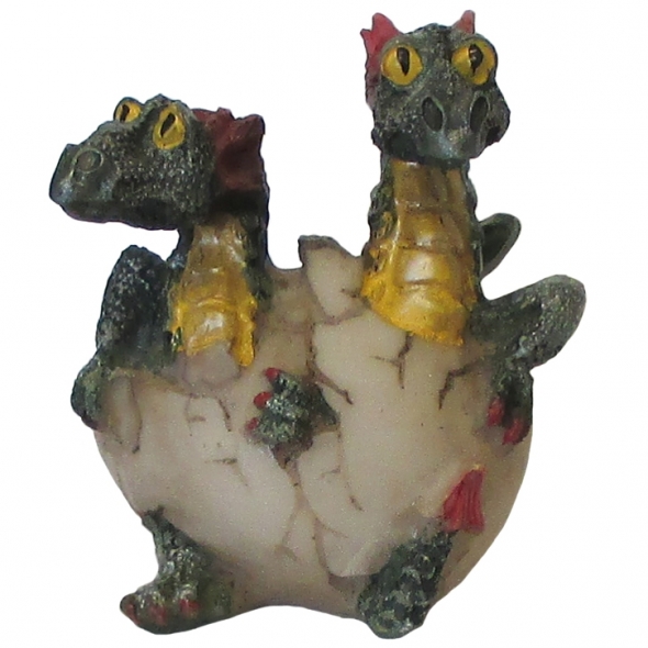 Dragonnets Jumeaux Verts / Statuettes Dragons