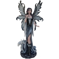 Figurine de F&eacute;e G&eacute;ante avec Dragon AF160F2