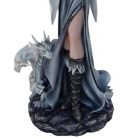 Figurine de F&eacute;e G&eacute;ante avec Dragon AF160F2