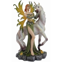 figurine fée avec licorne NP365Q2