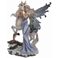 figurine fée avec licorne NP365R