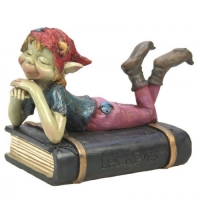 Figurine Pixie sur livre 97225