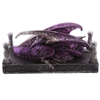 Figurine Dragon violet couch&eacute;