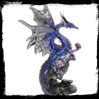 Figurine Dragon avec cr&acirc;ne