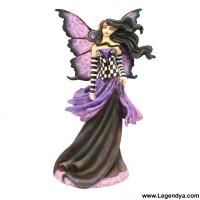 figurine de f&eacute;e amy brown purple goth fairysite