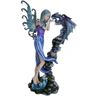 grande figurine fée avec dragon calia