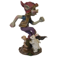Figurine Pixie danseur avec animaux