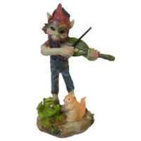 Figurine Pixie musicien avec animaux