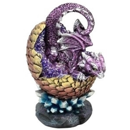 Dragon violet dans oeurf géode / Nouveautés