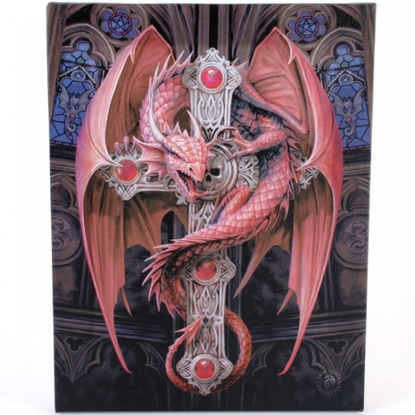 Toile sur chassis "Gothic Guardian" / Décorations Murales Dragons
