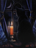 Lisa Parker toile sur chassis Midnight Vigil