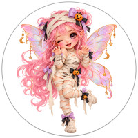 Magnet G&eacute;ant F&eacute;e d'Halloween Momie #01