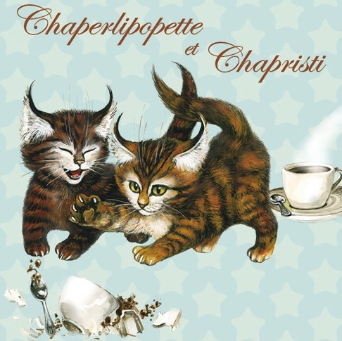 Magnet Chat "Chaperlipopette et Chapristi" / Magnets Chats