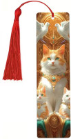 Marque-page en bois Chat
