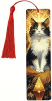 Marque-page en bois Chat