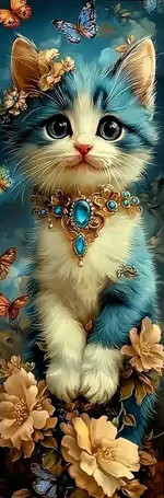 Marque-Page Chat "Enchanting Cat #1" / Marque-Pages Féeriques