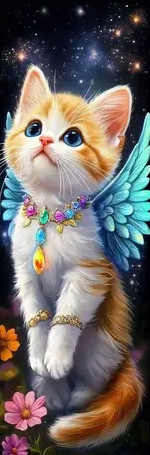 Marque-Page Chat "Enchanting Cat #2" / Marque-Pages Féeriques