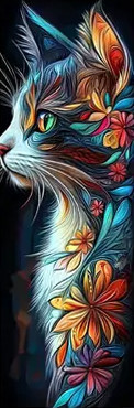 Marque-Page Chat "Fantastic Cat #1" / Marque-Pages Féeriques