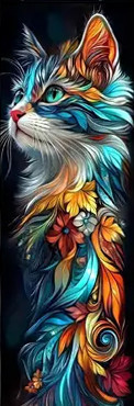 Marque-Page Chat "Fantastic Cat #3" / Marque-Pages Féeriques