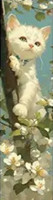 Marque-Page Chat avec fleurs