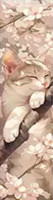 Marque-Page Chat avec fleurs
