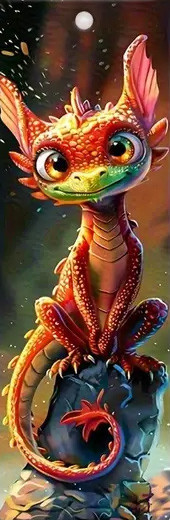 Marque-Page Dragon "Funny Dragon #3" / Marque-Pages Dragons
