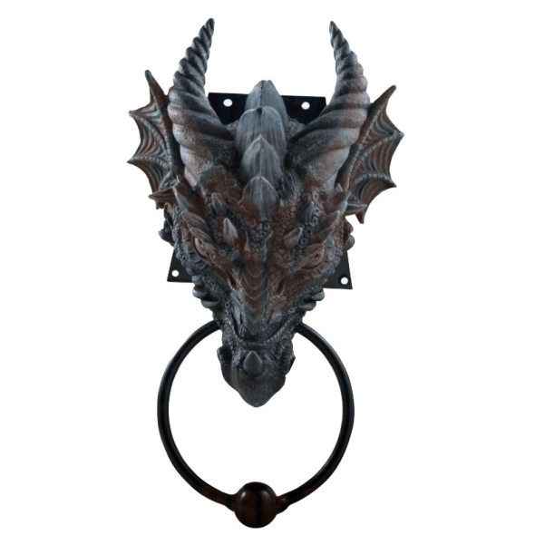 Marteau de porte Dragon noir / Statuettes Dragons