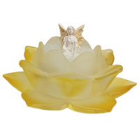 Mini Fée Fleur de Lotus Verre Jaune 12091-24901