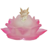Mini Fée Fleur de Lotus Verre Rose 12096-24901