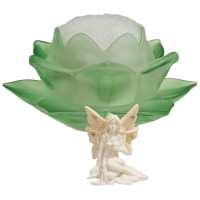 Mini F&eacute;e Fleur de Lotus Verre Vert 12092-24901