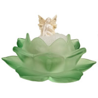 Mini Fée Fleur de Lotus Verre Vert 12092-24901
