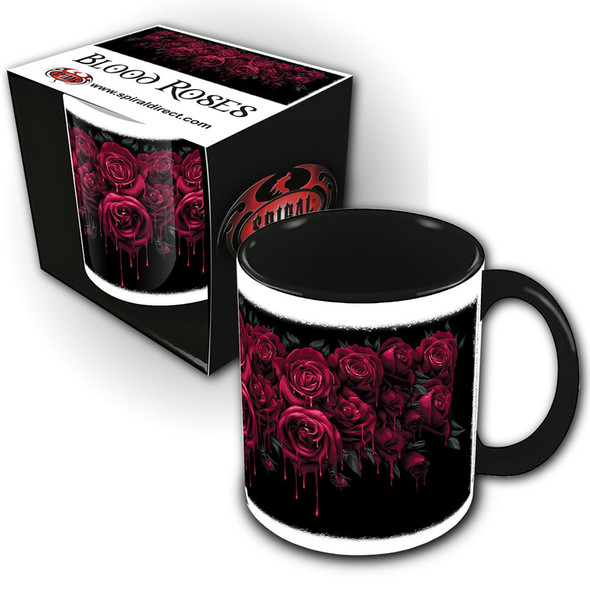 Mug "Blood Rose" Noir & Blanc / Mugs Féeriques