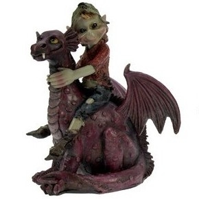 Pixie avec Dragon Violet / Figurines de Pixies