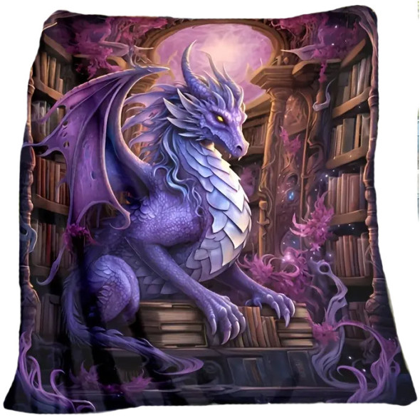 Plaid Dragon "Keeper of knowledge" / Plaids Féeriques