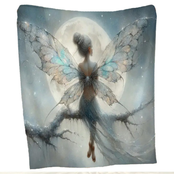 Plaid "Frozen Moon Fairy" 130X150 / Plaids Fées