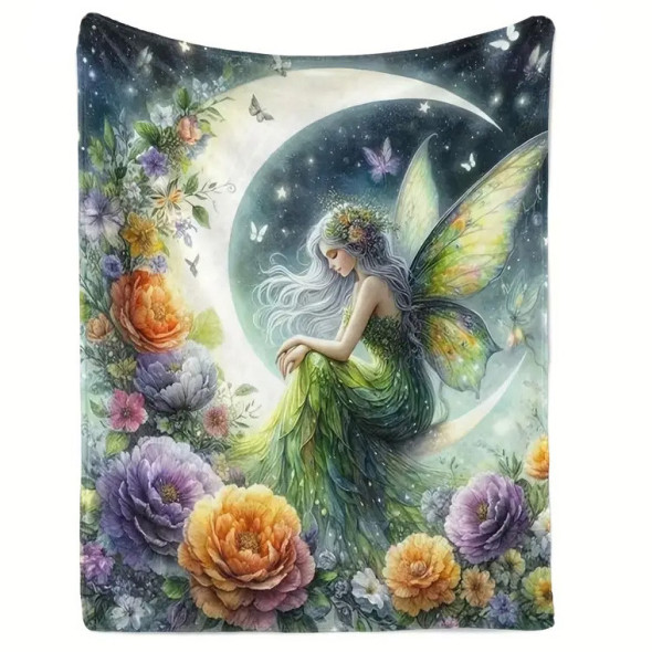 Plaid "Moon Flower Fairy" 70x100 cm / Plaids Fées