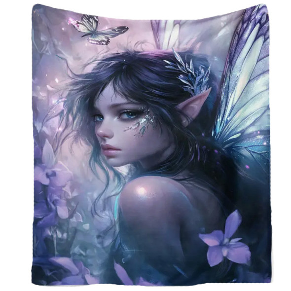 Plaid "Orchid Fairy" 130x150 / Plaids Fées