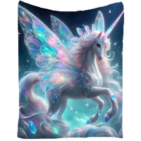 Plaid Licorne - Winged Unicorn