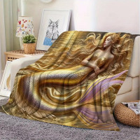 Plaid Sir&egrave;ne - Mermaid in Gold