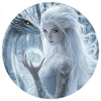 Plaque métal Elfe The Cold Beauty Elf