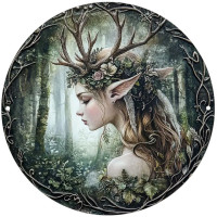 Plaque métal Elfe Wood Elf