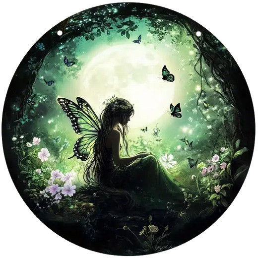Plaque métal "Fairy Silhouette #6" / Meilleurs ventes
