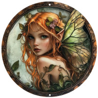 Plaque métal Fée Forest Fairy