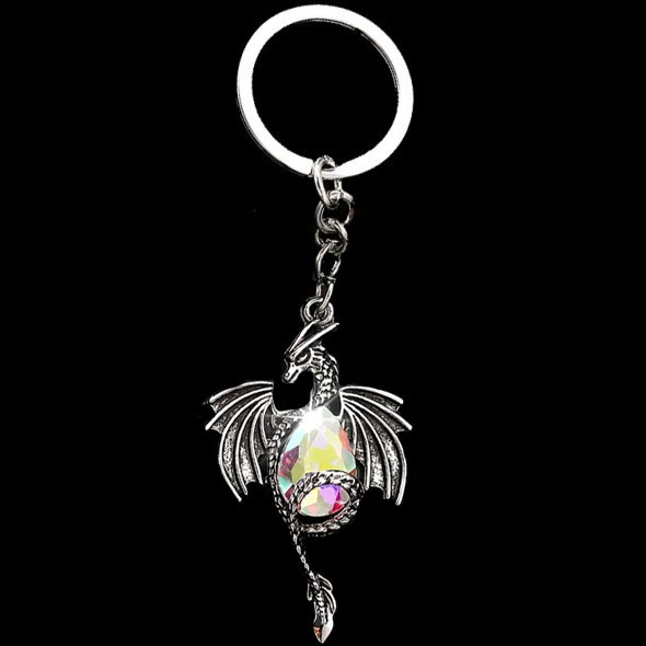 Porte-Clefs Coeur de Dragon Blanc / Porte Clefs Féeriques