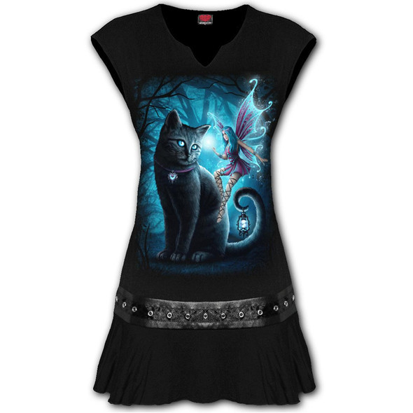 Tunique "Cat and Fairy" - L / T-Shirts Chats