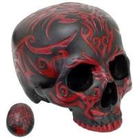 Figurine Crâne Black & Red Tribal