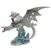 Statuette Elfe sur Dragon Géant
