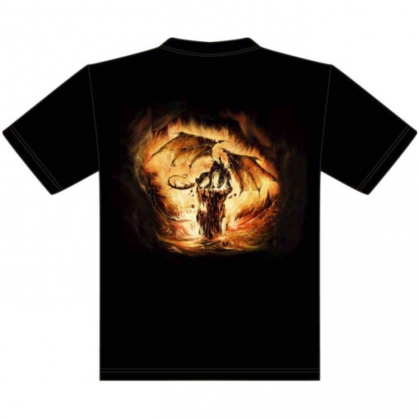 T-Shirt Dragon de Feu - L / Au Bord des Continents