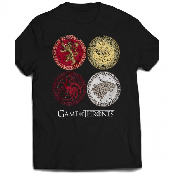 T-Shirt Game of Thrones "House Crests" - L / T-Shirts Game of Thrones pour Hommes