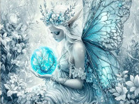 Tenture F&eacute;e - Winter Queen Fairy